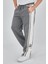 Groovy Lines Unisex Antrasit Melanj Eşofman Altı 1