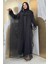 Taş Detaylı Yasarakol Tül Abaya 7881 Siyah 1