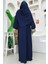 Şallı Namaz Elbisesi 3857 Lacivert 2