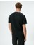 4SAM10024NK 999 Siyah Erkek Jersey Polyester Kısa Kollu T-Shirt 4