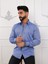 Collection BUZ MAVİ PAMUKLU REGULAR FİT DÖRT MEVSİM HEDİYE KUTULU UZUN KOLLU ERKEK GÖMLEK 2