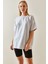 Gri Oversize Basic T-Shirt 3YXK1-47087-03 2