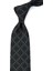 Siyah - Kahve Motif Desen Mendilli Klasik Kravat KK12024 1