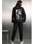 Only Trendwear Unisex Skullcracked Baskılı Bisiklet Yaka Eşofman Takımı 3