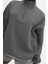 Füme Fermuar Detaylı Oversize Sweatshirt MG1933 2