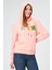Kadın Kapüşonlu Süzüne Baskılı Sweatshirt 1