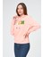 Kadın Kapüşonlu Süzüne Baskılı Sweatshirt 2