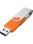 Flash Sürücü USB 2.0 Veri Gezgini Pendrive Thumb Drive Kalem Sürücü Döner Tasarım 2gb 5'li Paket, Orange (Yurt Dışından) 1