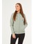 Kadın Kanguru Cepli Kapüşonlu Sweatshirt Içi Polar Kalın Hırka 3
