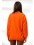 Yarım Balıkçı Yaka Uzun Sweatshirt 19556 Oranj 4