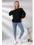 Oversize Sweatshirt 20814 Siyah 1