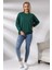 Oversize Sweatshirt 20814 Koyu Yeşil 1