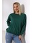 Oversize Sweatshirt 20814 Koyu Yeşil 3
