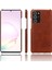 Çılgın At Skin Pu Deri Kaplamalı Pc Kapak Samsung Galaxy NOTE20 Ultra/20 Ultra 5g-Brown (Yurt Dışından) 2
