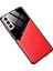 Samsung Galaxy S21 4g/5g-Red Için Yerleşik Manyetik Metal Sac Pc+Tpu Hibrid Telefon Kılıfı (Yurt Dışından) 1