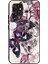 Desen Baskı Düzgün Hissettiren Çizik Anti-Çizik Cam+Tpu Telefon Kabuğu Kapağı Samsung Galaxy S22 Ultra 5g-Cartoon Kelebekleri (Yurt Dışından) 1
