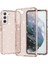 Pırıltılı Tpu+Pc Telefon Kılıfı Parlak Toz Şeffaf 3.0mm Kalınlaştırılmış Hibrit Telefon Koruyucusu Samsung Galaxy S22+5G-ROSE Altın (Yurt Dışından) 1