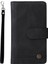Çizgiler Baskılı Cilt Touch Cüzdan Stand Deri Kapak Kart Yuvaları Samsung Galaxy S22 5g-Black Için Fermuar Cepi ile (Yurt Dışından) 2