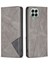 Samsung Galaxy Için M33 5g (Global Versiyon) Geometrik Basılı Cep Telefonu Koruyucusu Pu Deri Standı Kart Tutucu Greyli Manyetik Otomatik Absorfed Telefon Kabuğu (Yurt Dışından) 1