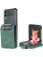 Pu Deri Kart Yuvaları Manyetik Toka Samsung Galaxy Z Flip3 Için Stand ile Anti-Fall Telefon Kapağı 3 5g-Green (Yurt Dışından) 1