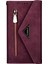 Samsung Galaxy A53 5g Cilt Touch Hissed Hissetme Fermuarı Cüzdan Tasarımı Pu Deri Stand Telefon Kılıfı Kısa+Uzun Strap-Wine Kırmızı (Yurt Dışından) 2