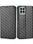 Samsung Galaxy M33 5g (Global Versiyon), Pu Deri Stand Manyetik Otomatik Kapatma Cüzdanı Telefon Kapak Black Için Anti-Çizelge Düzenli Rhombus Desen Kılıfı (Yurt Dışından) 1