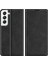 Anti-Fall Stand Tasarım Silky-Touch Süper Mıknatıs Kapanması Folio Flip Deri Kapak Samsung Galaxy S22+5G-BLACK Için Cüzdan ile Koruyucu Kılıf (Yurt Dışından) 1