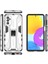 Samsung Galaxy M52 5g-Silver Için Kickstand ile Sert Pc+Yumuşak Tpu Hibrit Kılıf Mobil Telefon Kapağı (Yurt Dışından) 2