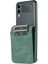 Pu Deri Kart Yuvaları Manyetik Toka Samsung Galaxy Z Flip3 Için Stand ile Anti-Fall Telefon Kapağı 3 5g-Green (Yurt Dışından) 2