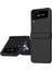 Samsung Galaxy Z Flip4 Için 5g 3-1 Arada Pc Telefon Kılıfı Menteşe Tasarımı Şok Geçirmez Anti-Drop Anti-Drop Koruyucu Kapak Black (Yurt Dışından) 1