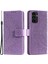 Samsung Galaxy A13 Için 4g Şok Geçirmez Cüzdan Tasarımı Baskılı Mandala Çiçek Pu Deri Deri Telefon Flip Cover Cover-Purple (Yurt Dışından) 1