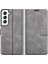 Samsung Galaxy S22+5G-GREY Için Anti-Shock Pu Deri Cüzdan Manyetik Folio Flip Vaka Standı Tpu Iç Kabuk (Yurt Dışından) 1