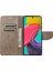 Samsung Galaxy M33 5g (Global Versiyon) Kelebek Çiçeği Baskılı Cüzdan Kılıfı, Pu Deri Katlanabilir Stand Flip Kapak El Strap-Grey (Yurt Dışından) 2