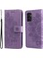 Cüzdan Stand Telefon Kapağı Mandala Çiçek Samsung Galaxy A13 4g-Purple Için (Yurt Dışından) 1