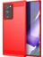 1.8mm Karbon Fiber Ince Damla Geçirmez Fırçalanmış Doku Samsung Galaxy Için Not 20 Ultra/not 20 Ultra 5g-Red Için (Yurt Dışından) 1
