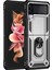 Samsung Galaxy Z Flip3 Için Finger Yüzük Kickstand ile Askeri Sınıf Şok Geçirmez Telefon Kapak Kabuğu (Yurt Dışından) 2