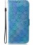 Samsung Galaxy A12-BLUE Için Çiçek Deseni Deri Stand Cüzdan Kapak Kılıfı (Yurt Dışından) 1
