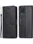 Tam Koruyucu Baykuş Ağacı Deri Deri Cüzdan Stand Samsung Galaxy M32 (Global Versiyon) -Black (Yurt Dışından) 1