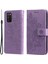 Flip Case Baskılı Çiçek Deseni Tpu+Pu Deri Stand Cüzdan Kapağı Samsung Galaxy A03S (164.2 x 75.9 x 9.1mm) Için Kordon (Yurt Dışından) 1