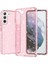 Pırıltılı Tpu+Pc Telefon Kılıfı Parlak Toz Şeffaf 3.0mm Kalınlaştırılmış Hibrit Telefon Koruyucusu Samsung Galaxy S22+5G-PINK Için (Yurt Dışından) 1