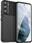 Thunder Serisi Twill Tasarım Samsung Galaxy S22+5G-BLACK Için Geri Çekmeye Dayanıklı Dayanıklı Esnek Tpu Telefon Kapak Kabuğu (Yurt Dışından) 1
