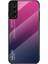 Samsung Galaxy S22 5g-Sergahal Gül Için Gradyan Renk Temsillalı Cam Şok Geçirmez Hibrit Kapak Telefon Kılıfı (Yurt Dışından) 1