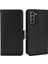 Litchi Doku Folio Flip Cüzdan Kılıfı Şok Geçirmez Pu Deri Koruyucu Kapak Kabuğu Samsung Galaxy S21 Fe 5g-Black (Yurt Dışından) 1