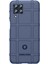 Samsung Galaxy M33 5g (Global Versiyon)/(Hindistan Versiyonu) Sağlam Kare Izgaralı Telefon Kabuğu Çantası Anti-Damla Kalınlaşmış Tpu Koruyucu Kapak-Mavi (Yurt Dışından) 2