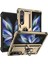 Samsung Galaxy Z Fold4 Için 5g Tpu+Pc Şok Geçirmez Telefon Kasa Çanta Tutucu Kickstand Koruyucu Kapak Araba Montajı Metal Sac-Altın (Yurt Dışından) 1