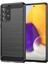 Samsung Galaxy A73 5g-Black Için Anti-Çizik Şok Geçirmez 1.8mm Tpu Kasa Fırçalanmış Yüzey Karbon Fiber Doku Telefon Kapağı (Yurt Dışından) 1