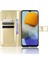 Samsung Galaxy Için M23 5G/F23 5g Çılgın At Dokusu Flip Cüzdan Kılıfı Pu Stand El Kayışı Şok Geçirmez Koruyucu Koruyucu Kapak-Altın (Yurt Dışından) 2