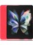 Samsung Galaxy Z Fold4 Için 5g Telefon Kasası Retro Dokulu Şok Geçirmez Kapak Kalem Yuvası-Kırmızı ile Deri Telefon Kasası (Yurt Dışından) 2