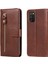 Samsung Galaxy A03'LER (164.2 x 75.9 x 9.1mm) Için Pu Deri Telefon Kasası Damla Dirençli Folio Flip Stand Cüzdan Fermuar Cep Tasarım Kılıfı (Yurt Dışından) 1