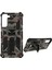 Askeri Sınıf Zırh Hibrid Pc+Tpu Samsung Galaxy S22+5G-ARMY Green Için Kickstand ile Şok Geçirmez Kamuflaj Kapağı (Yurt Dışından) 1